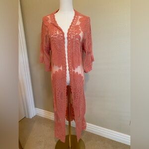 Rebellion Coral Lace Duster